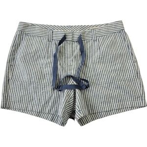 NWT Land’s End Atlantic blue Woman’s Striped shorts size 16